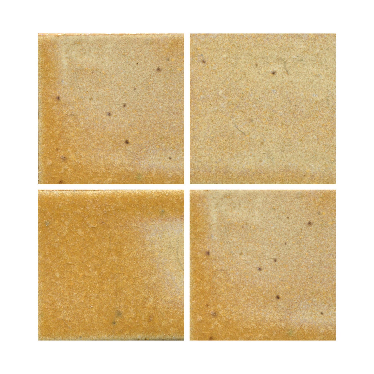 Coffee Cake glaze with iron spots a golden yellow color